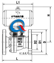 襯氟氣動(dòng)球閥配GT執(zhí)行器 